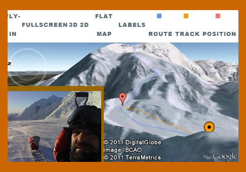 Tentative hivernale en cours du Mc Kinley (Denali), Alaska