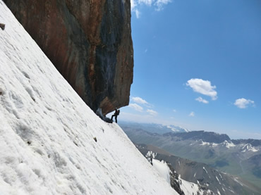 Expéditions et premières sur des sommets de 4000-5000 mètres au Kirghizistan