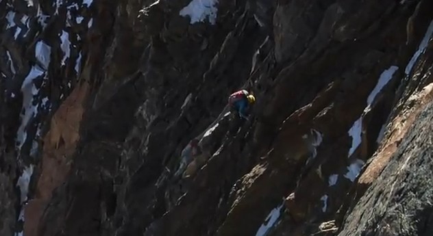 Nouvelle route au Mont Rose par Hervé Barmasse (vidéo)
