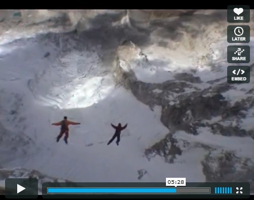 Base Jump au Huandoy