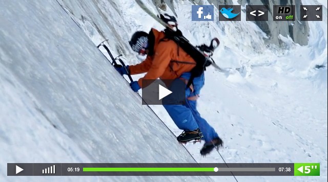 Surf et glace au Mont Blanc avec Xavier de Le Rue et Lucas Debari