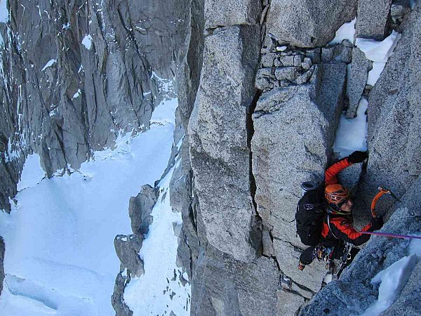 Face Nord du Grand Dru – Voie Lesueur