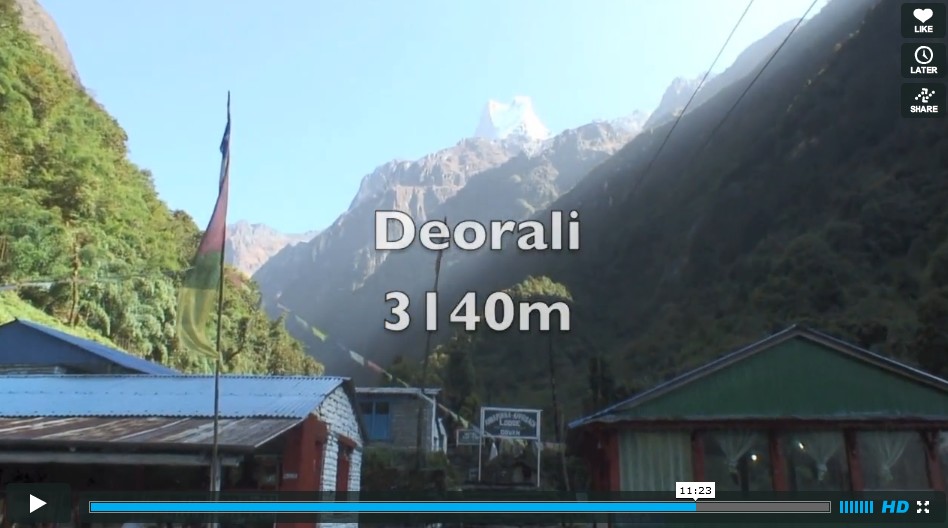 Le tour des Annapurnas & sanctuaire en vidéo