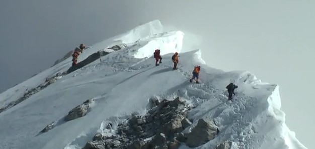 Sommet de l’Everest en vidéo