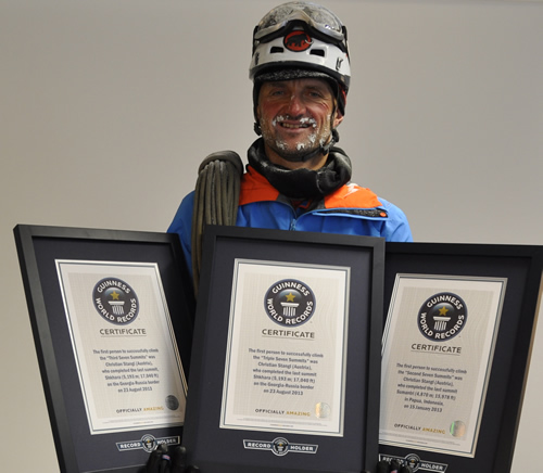 Christian STANGL dans le livre des records – Guinness World Records