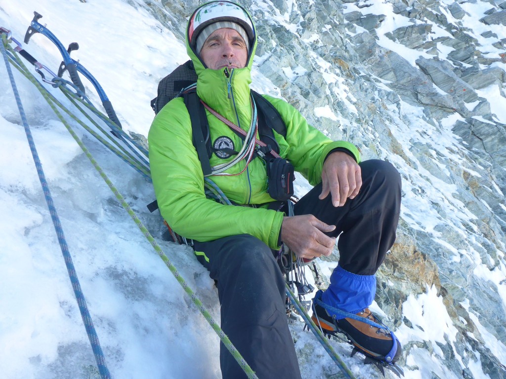 Face nord du Cervin, voie Schmid avec Christophe Profit