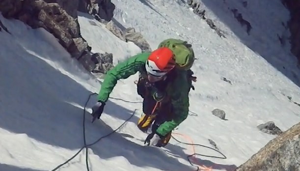 la voie Bodin Afanassieff au Mont Blanc du Tacul en 2 heures