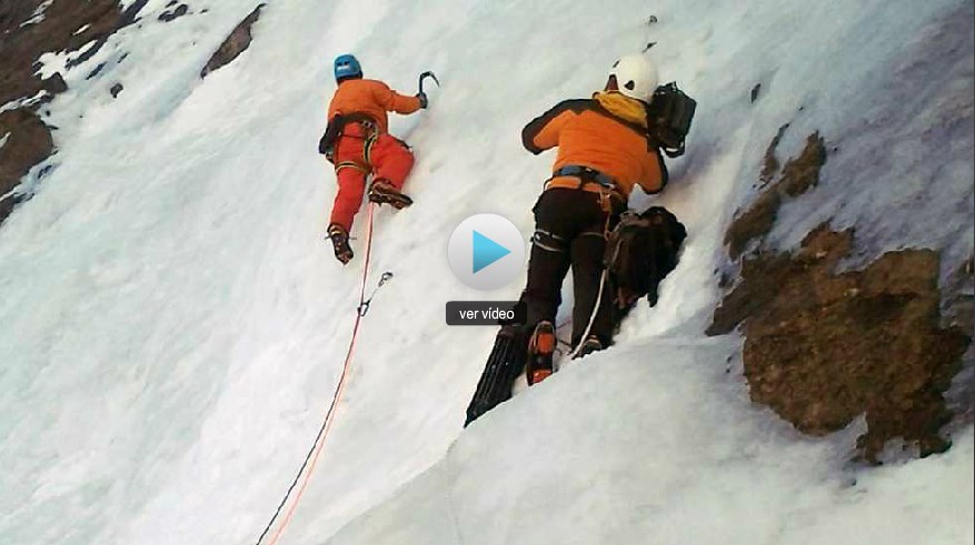 Al Filo de lo impossible, cascade de glace à Gavarnie avec Rémi Thivel