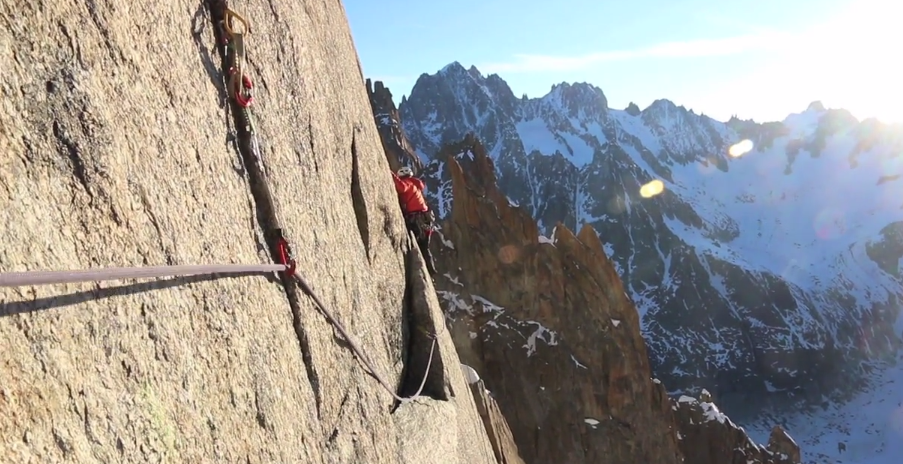 Face sud du Fou …Et 1er saut en Wingsuit avec Mathieu Maynadier, Maël Baguet et Damien Tomasi