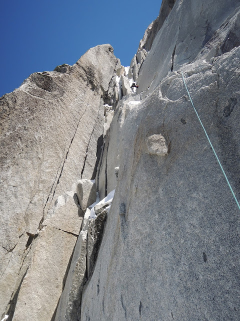 Face Ouest de l’Aiguille du Plan (3673m), ouverture, 700m, M5/95°/6b/A1 par Jeff Mercier et Fabien Dugit