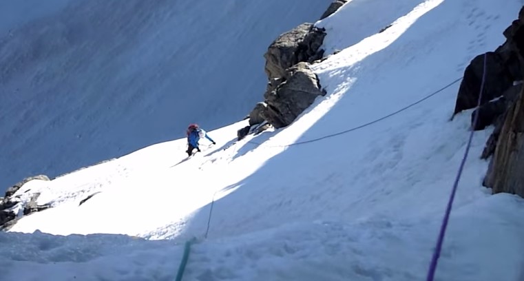 le couloir en Z à la Meije en vidéo