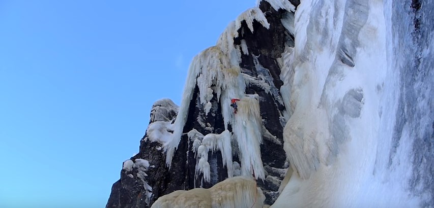‘Stormbringer- No Retreat’ cascade de glace avec  Tanja Schmitt, Heike Schmitt et Matthias Scherer
