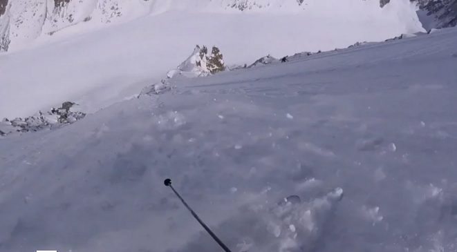Face nord des Courtes(Les Autrichiens) à Skis