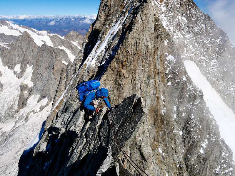 Traversée des Jorasses en photo (HD) avec Hervé QUALIZZA