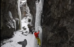 chute en cascade de glace