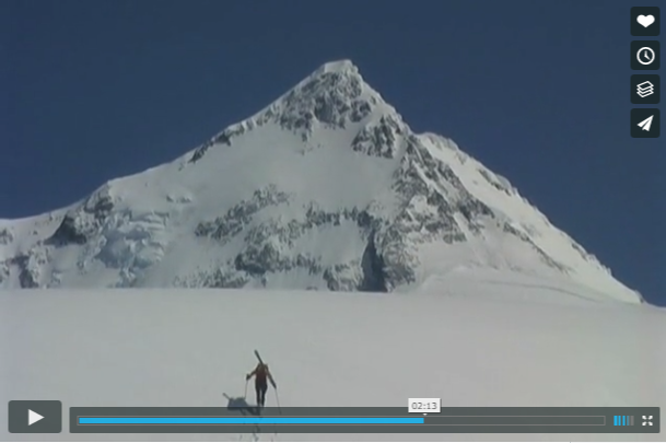 Descente à skis du mont Saint Elias face sud ouest (vidéo)