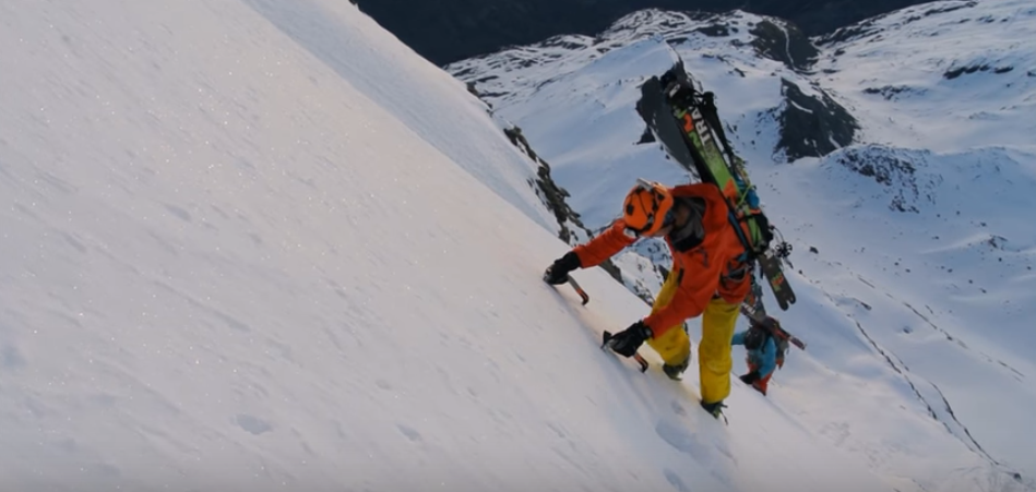 Hymani – Descente à ski de la face est du Cervin