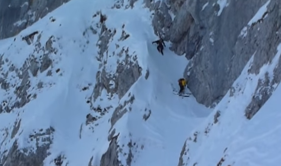 Pierre Tardivel et Laurent Leemans, face N de la Tour « Les Grands Barjots »