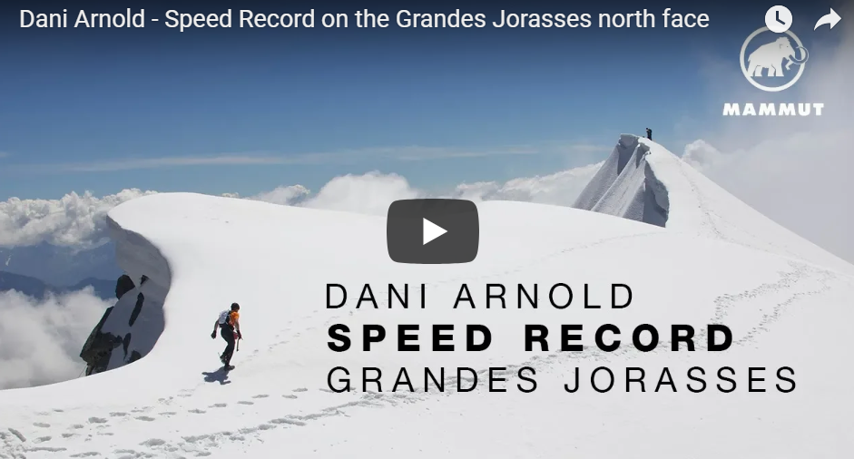 Record d’ascension sur la face nord des Grandes Jorasses par Dani Arnold