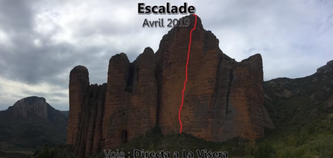 Pyrénées – Mallos de Riglos – Directa a la Visera – Escalade sportive